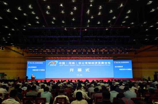 南宫电子游戏831999应邀参与2016中国（河南）非公经济论坛，获得丰硕成就